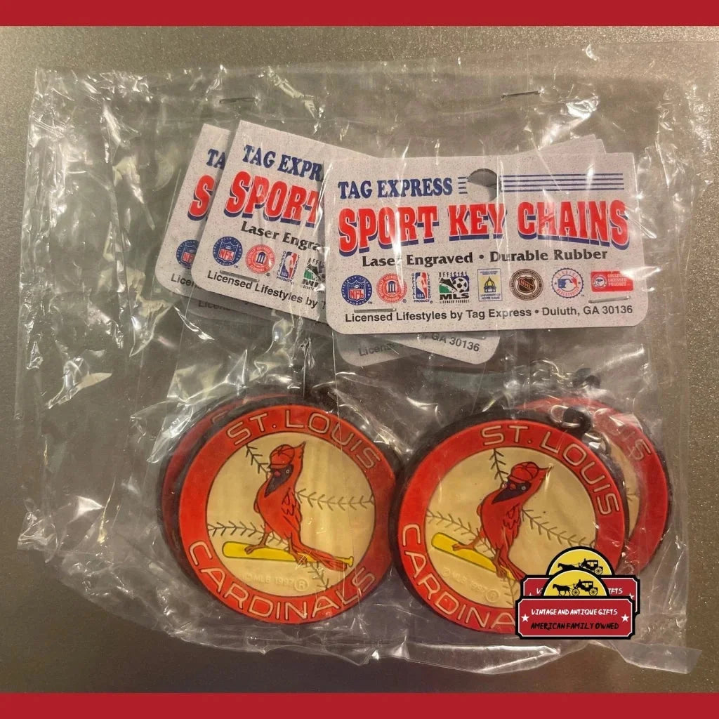 Vintage MLB St. Louis Cardinals Keychain 1997, Last Year of This Logo!