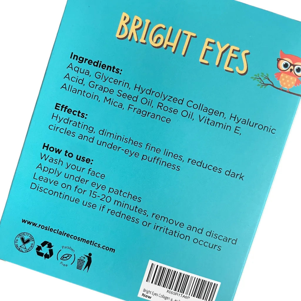 Rosie Claire - Bright Eyes Collagen and Hyaluronic Acid Under Eye Patches -