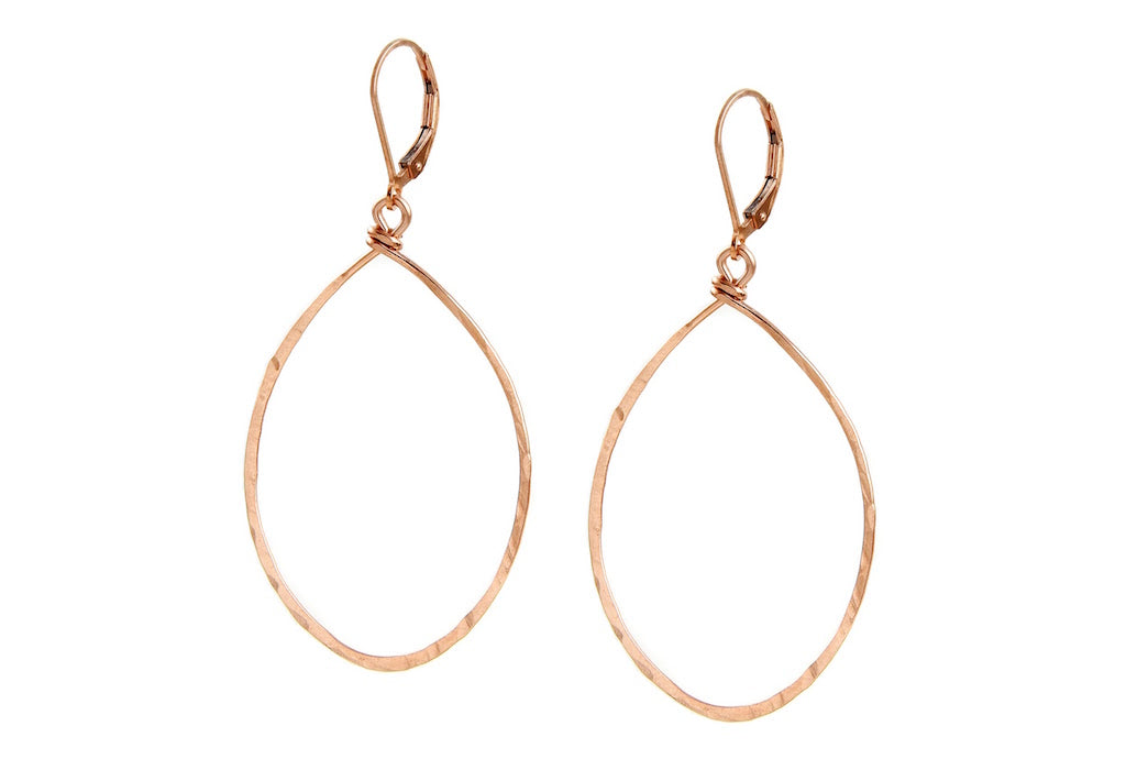 Agapantha - Hanna Hammered Hoops - 3 FINISHES -