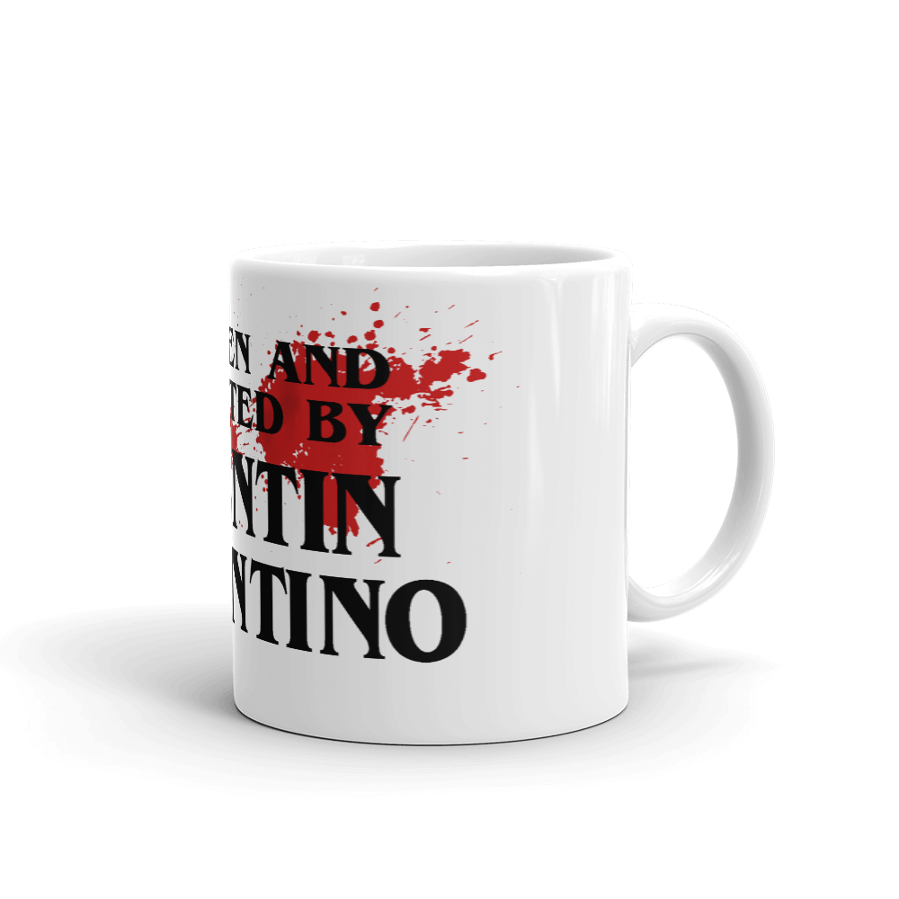 Written and Directed by Quentin Tarantino (Bloodstained) Mug - 2 SIZES - 1 COLOR -