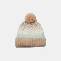 Thumbnail for Gradient Knit Hat with Pompom - T - 6 COLORS -