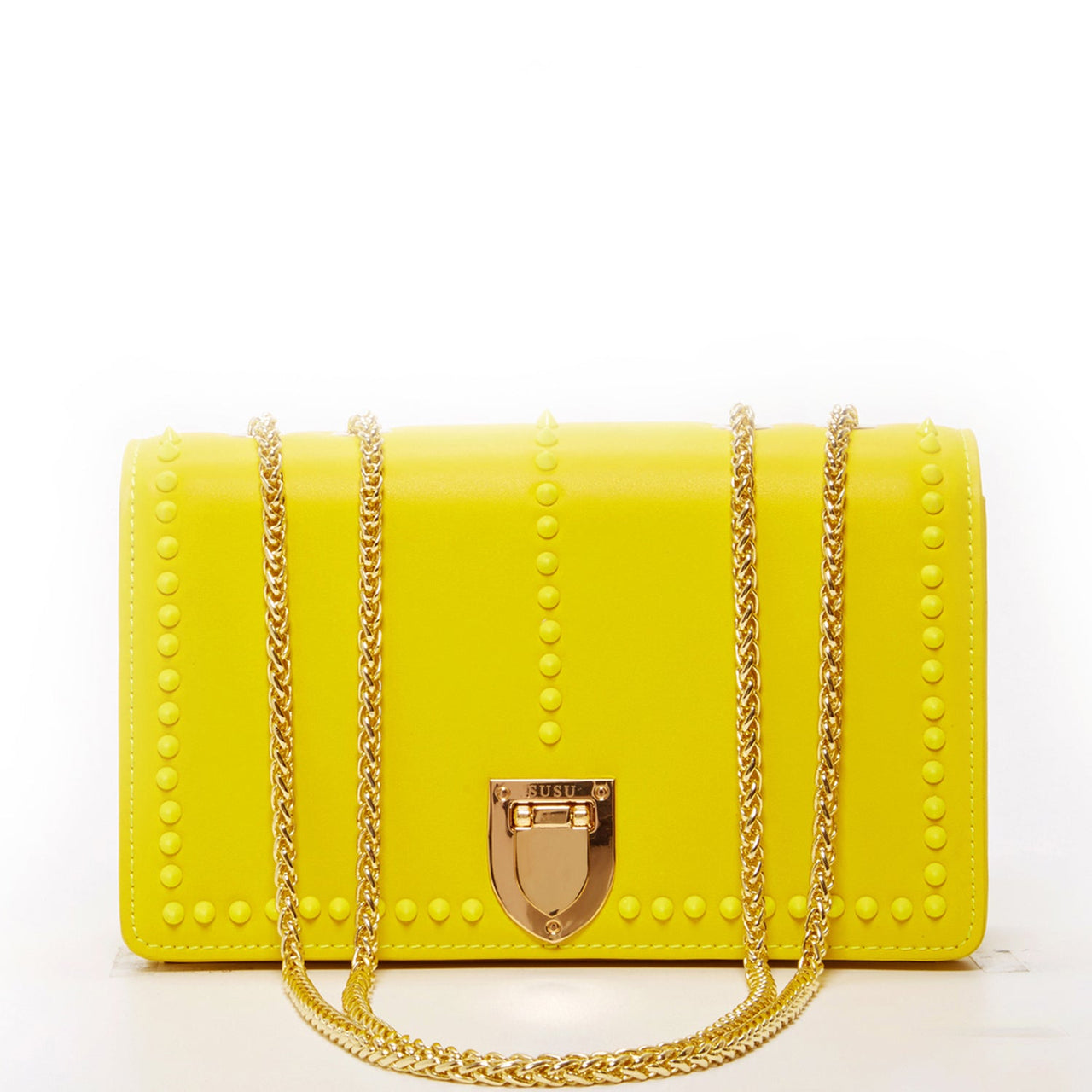 Josie Mustard Yellow Leather Purse -