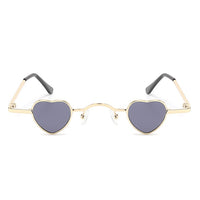 Thumbnail for Cramilo - Zyral - Metal Heart Shaped Tinted Mini Color Pop Sunglasses - 6 COLORS -