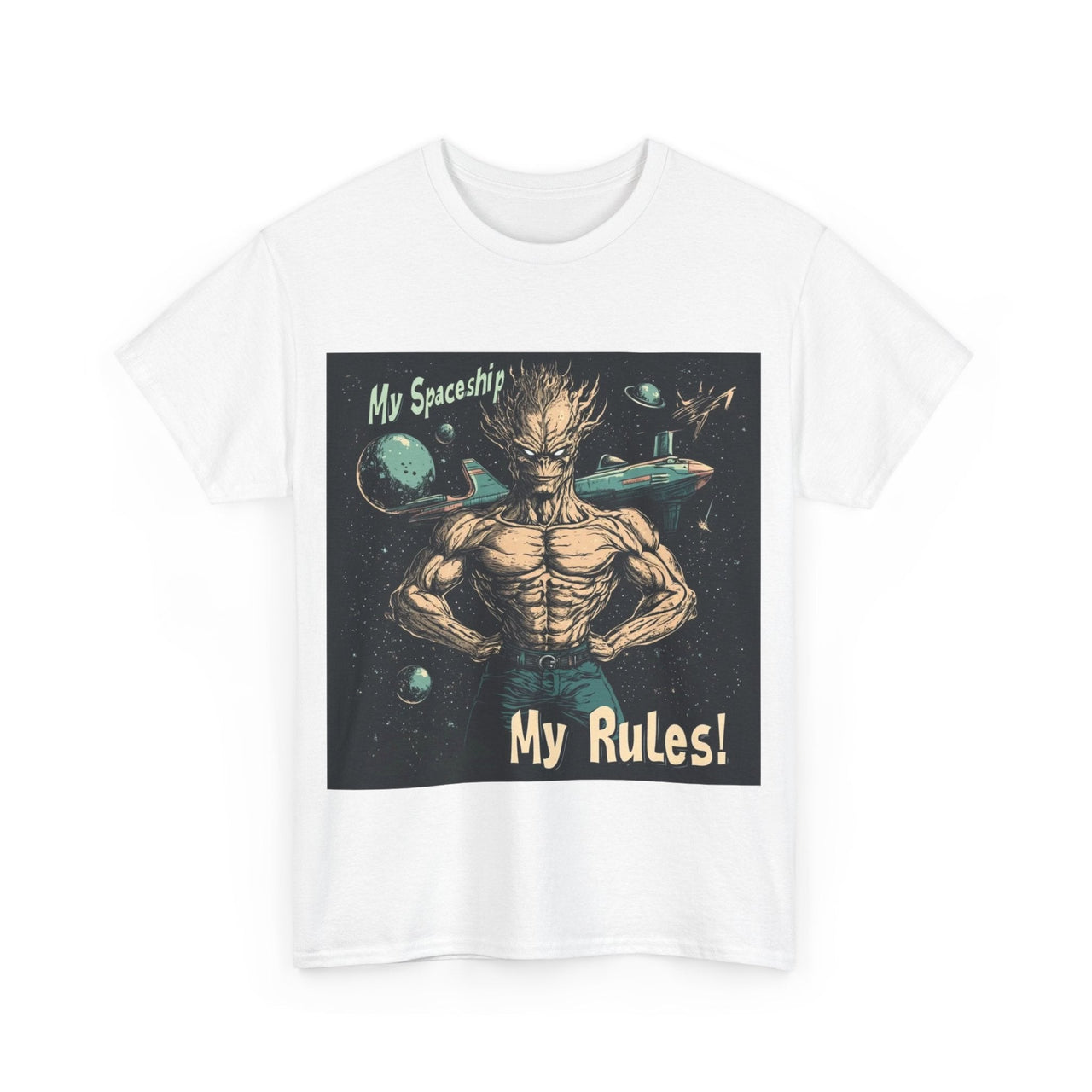 "My Spaceship, My Rules", Alien T-Shirt - 2 COLORS -