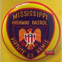 Thumbnail for Rare 👮 Vintage 1950s Tin Litho Special Police Badge Mississippi Highway Patrol