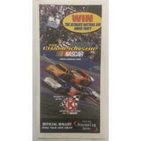 Thumbnail for Vintage 2001 🏆 NASCAR Winston Cup Ballot, Year Tragic Loss Dale Earnhardt RIP!