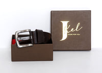 Thumbnail for Jkel - Efes Brown Veg Tanned Leather Men Belt -