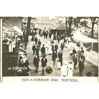 Thumbnail for Rare Antique 1900s - 1910s 🎢 Dominion Park Fan Postcard, Montreal, Quebec, Canada 🍁