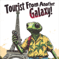 Thumbnail for Tourist From Another Galaxy Alien Tee, Alien Tourist T-Shirt - 1 COLOR -