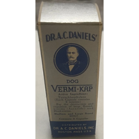 Thumbnail for Rare Antique Vintage 1950s Dr A. C. Daniels Dog Vermi-Kap Medicine Box USA 🏛️!