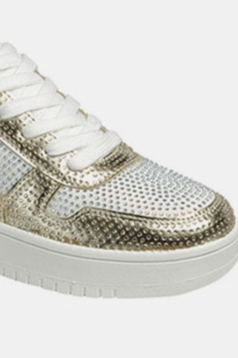 Forever Link Rhinestone Platform Flat Sneakers - T = 1 COLOR -