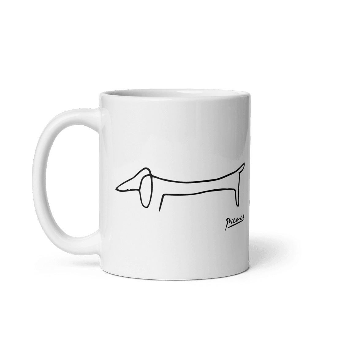 Pablo Picasso Dachshund Dog (Lump) Artwork Mug - 2 SIZES - 1 COLOR -