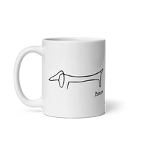 Thumbnail for Pablo Picasso Dachshund Dog (Lump) Artwork Mug - 2 SIZES - 1 COLOR -