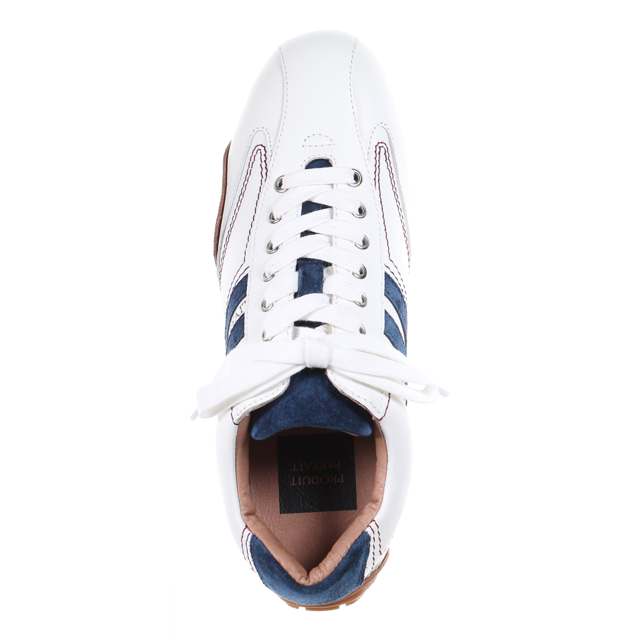 Leather Sneaker-Navy - 1 COLOR -