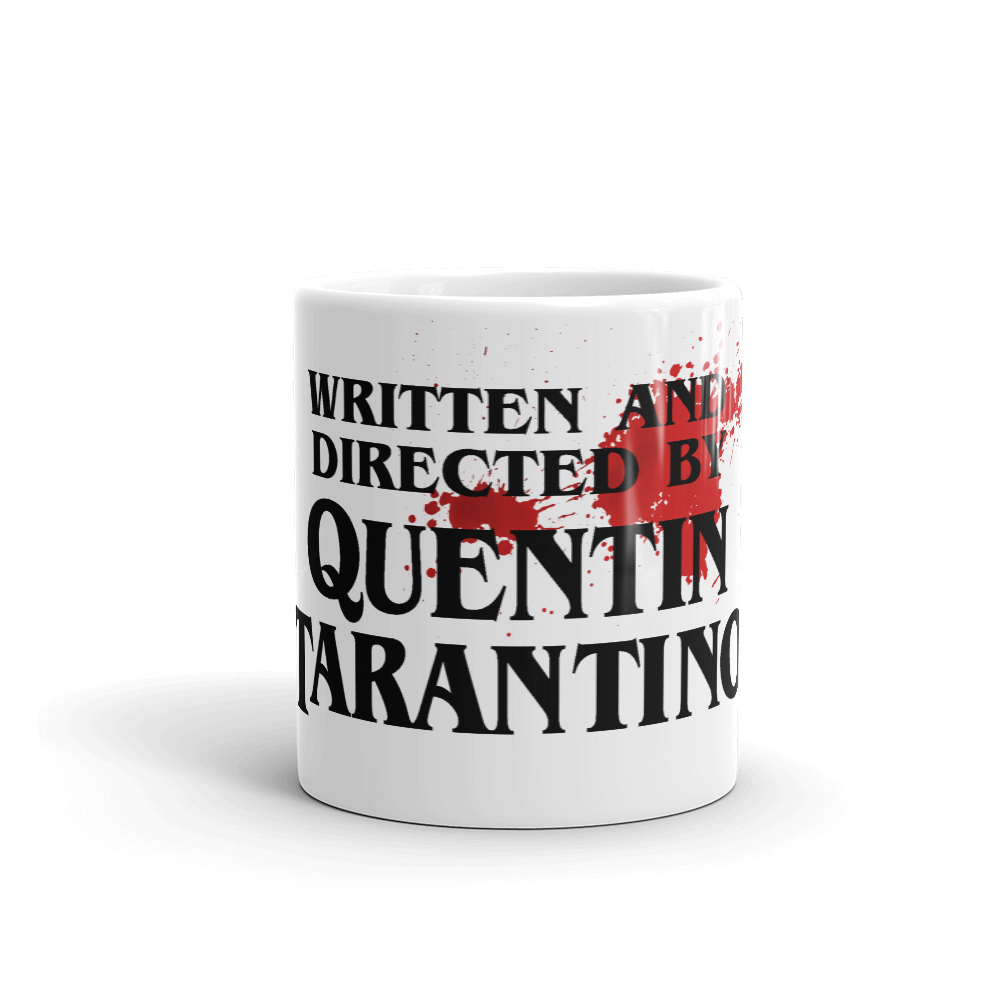 Written and Directed by Quentin Tarantino (Bloodstained) Mug - 2 SIZES - 1 COLOR -