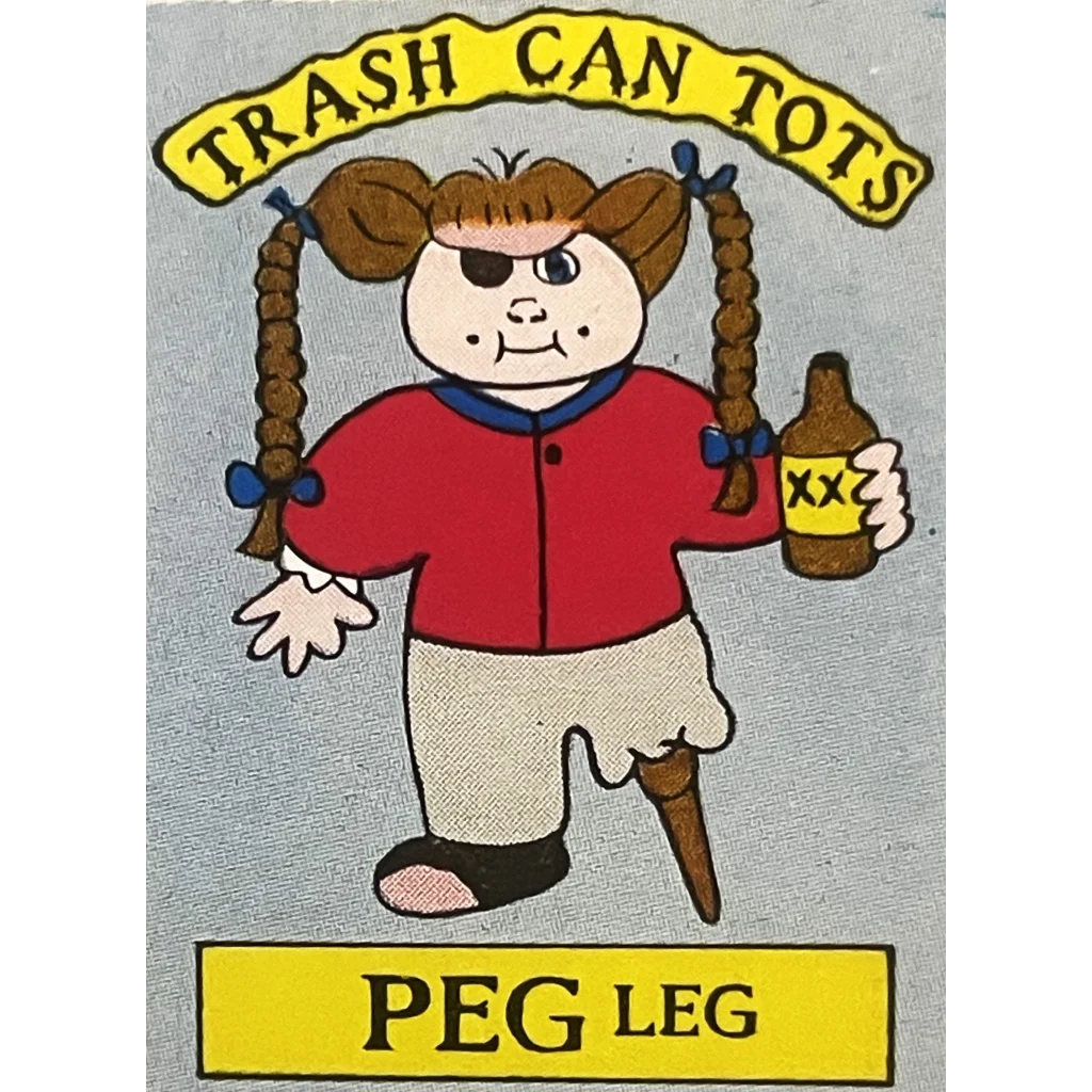 Vintage 1980s 🗑️ Trash Can Tots Stickers Madballs and Garbage Pail Kids Inspired - 6