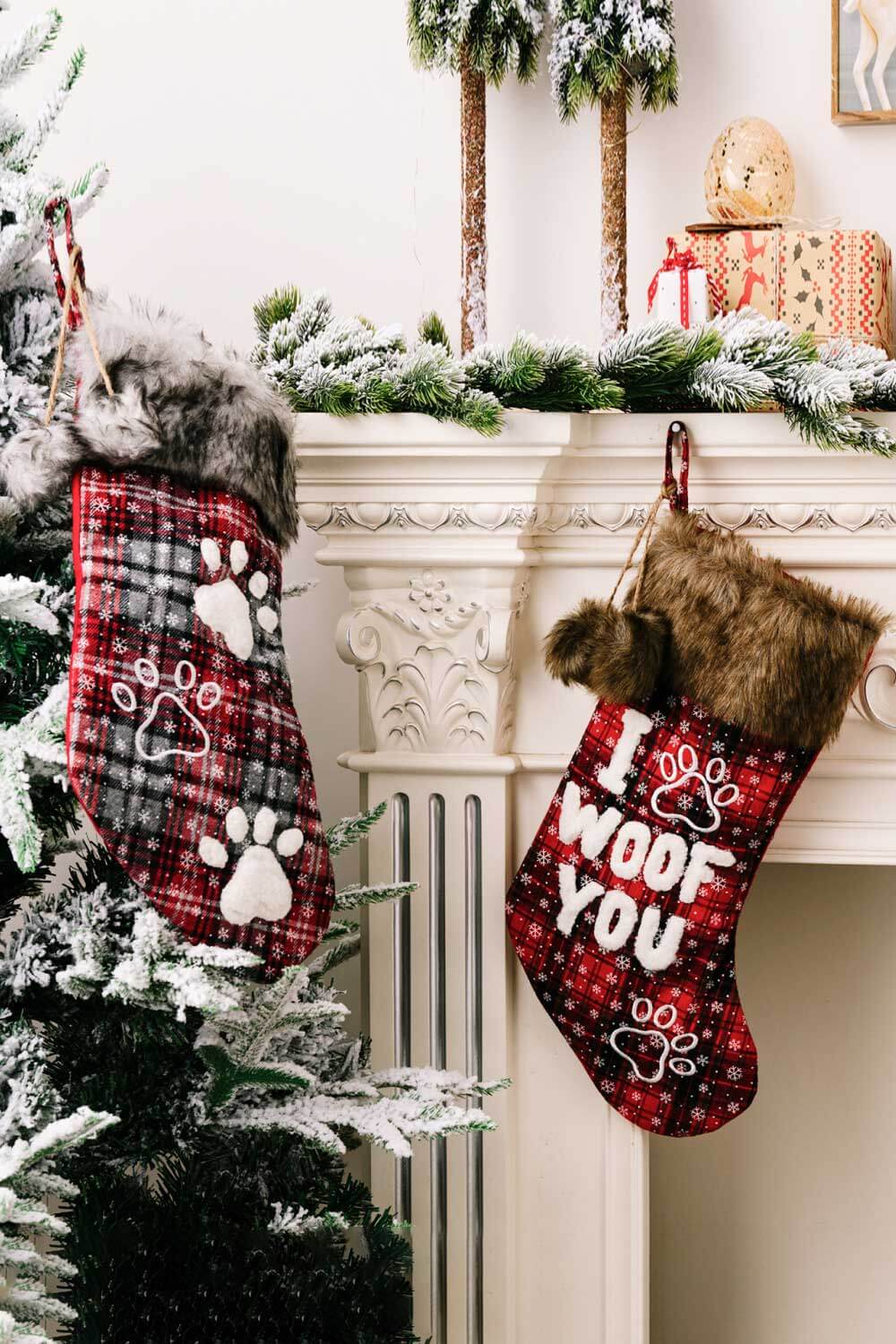 2-Pack Plush Christmas Stockings - 19" - [5-10 DAY DELIVERY] - 2 PCS. - T -