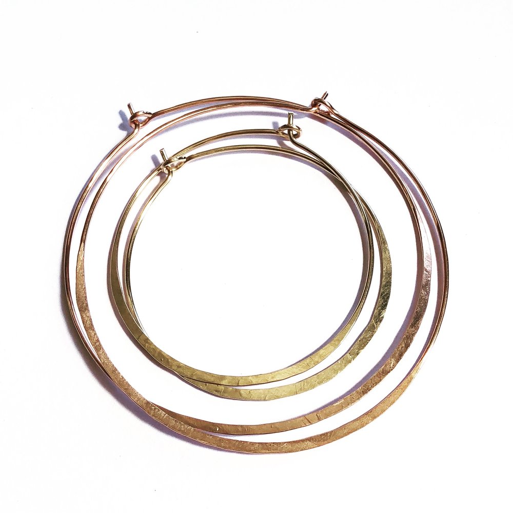 Agapantha - Ritu Hoops - 3 SIZES - 3 FINISHES -