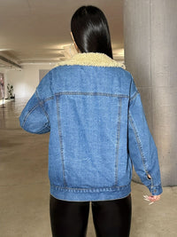 Thumbnail for Snap Down Long Sleeve Denim Jacket - T - 1 COLOR -