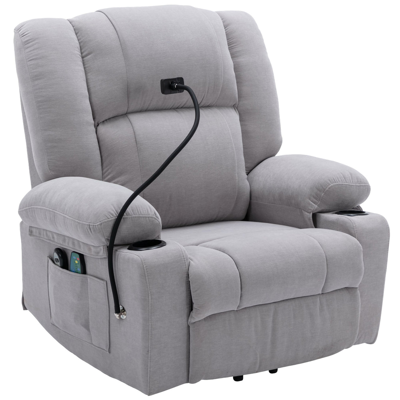 Power Lift Recliner Chair Electric Recliner for Elderly Recliner Chair With Massage and Heating Functions, Remote, Phone