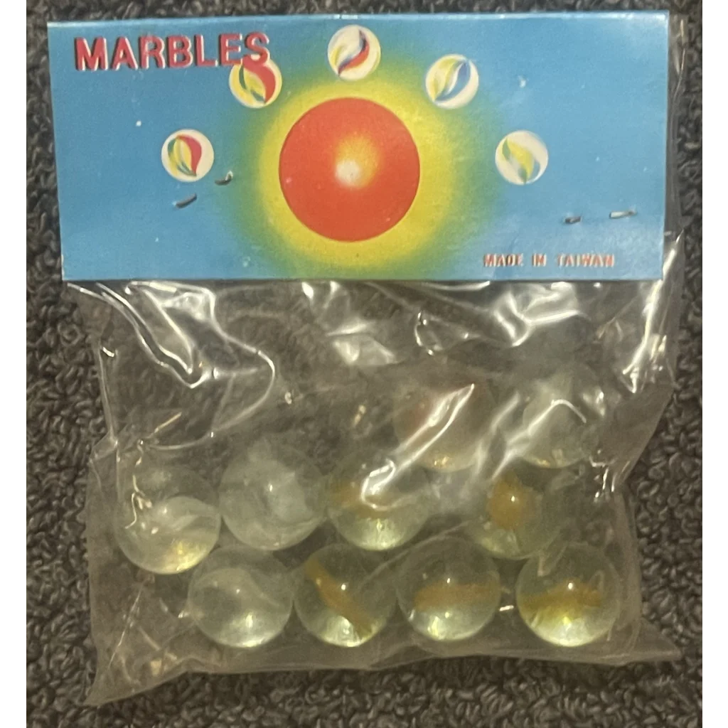 Vintage 1950s Cats Eye Marbles, Unopened in Package, Childhood Classic!