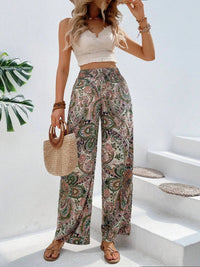 Thumbnail for Printed Wide Leg Pants - Beach or Everyday - T - 5 COLORS -