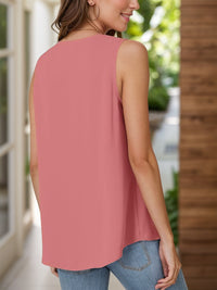 Thumbnail for Full Size Ruched V-Neck Tank - SIZES S THRU 3XL - T - 12 COLORS -