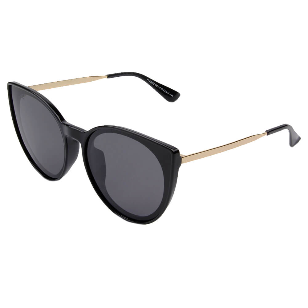 Prato - Women Round Cat Eye Polarized Sunglasses - 2 COLORS -