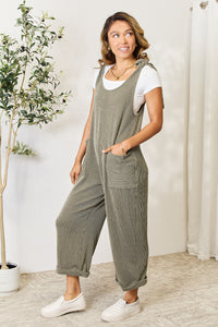 Thumbnail for Celeste Full Size Straight Overall with Pockets - SIZES S THRU 3XL - T - 1 COLOR -