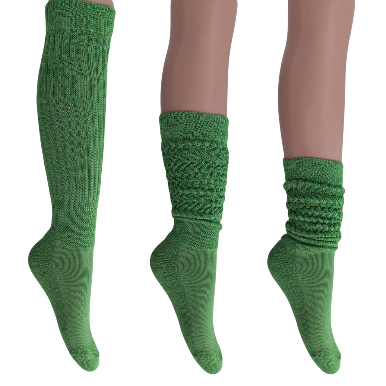 6 Pairs Extra Long Heavy Slouch Socks Shoe Size 5 to 10 - 29 COLORS -