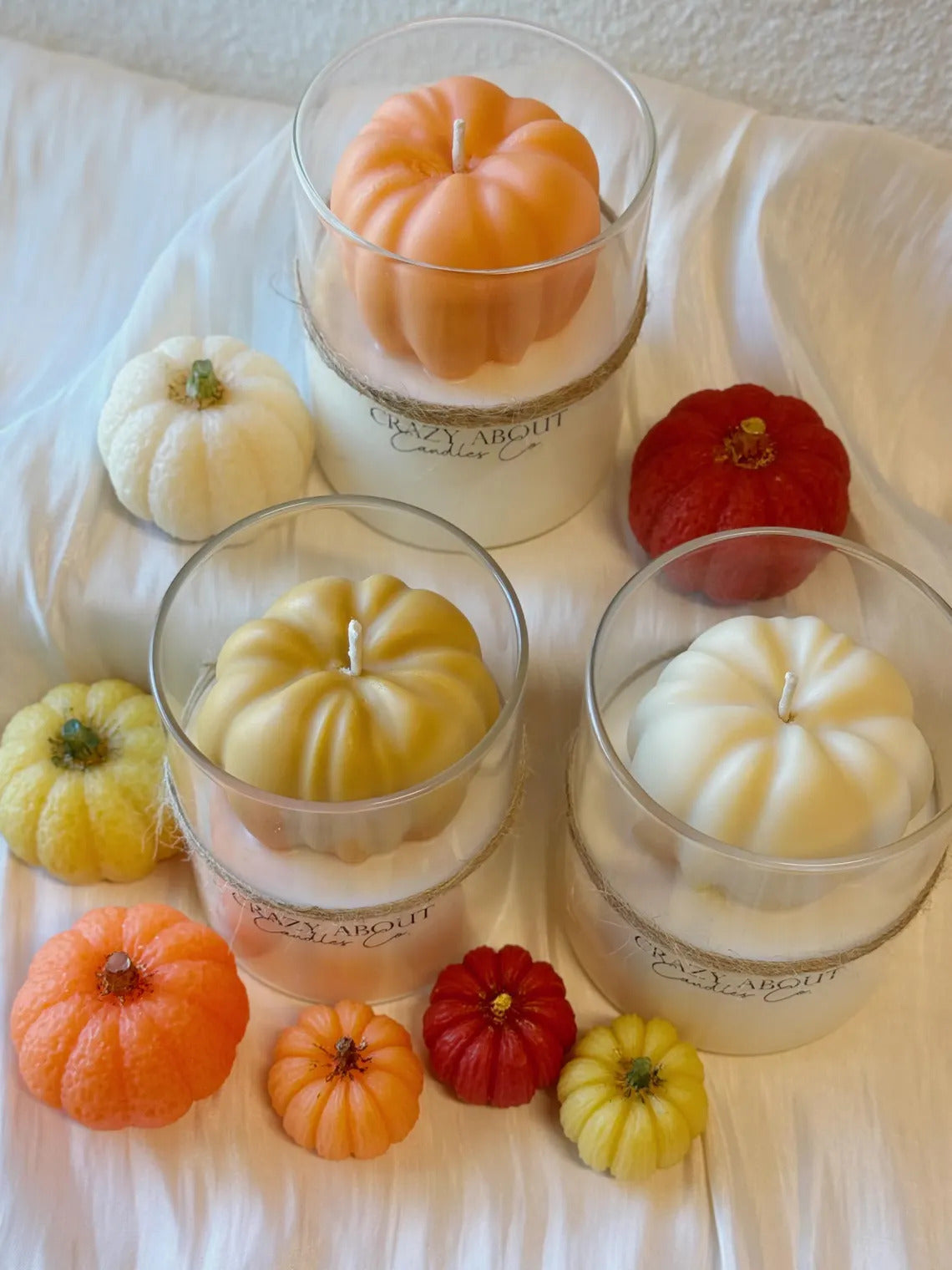 Pumpkin Season Soy Wax Candle• Seasonal Gift •Home Decor - 5 COLORS - 4 FRAGRENCES -