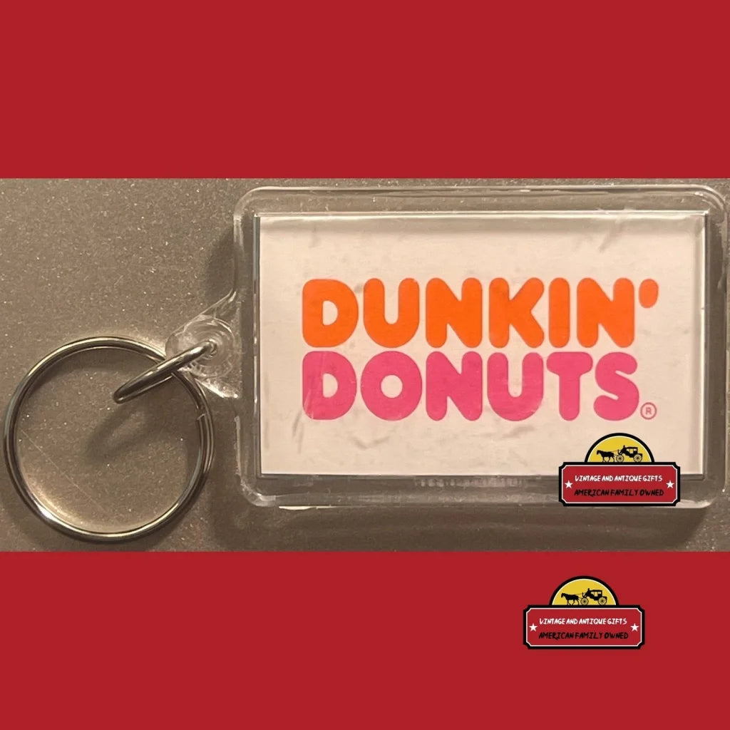 Vintage Dunkin' Donuts Coffee Coolatta Keychain 1990s Rip 1994-2017