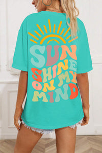 Thumbnail for SUN SHINE ON MY MIND Round Neck T-Shirt - T - 1 COLOR -