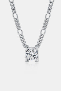 Thumbnail for 2 Carat Moissanite 925 Sterling Silver Pendant Necklace