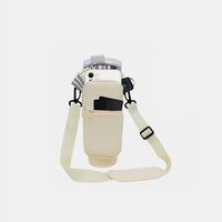 Thumbnail for 40 Oz Insulated Tumbler Cup Sleeve With Adjustable Shoulder Strap - T - 7 COLORS / 3 PATTERNS -