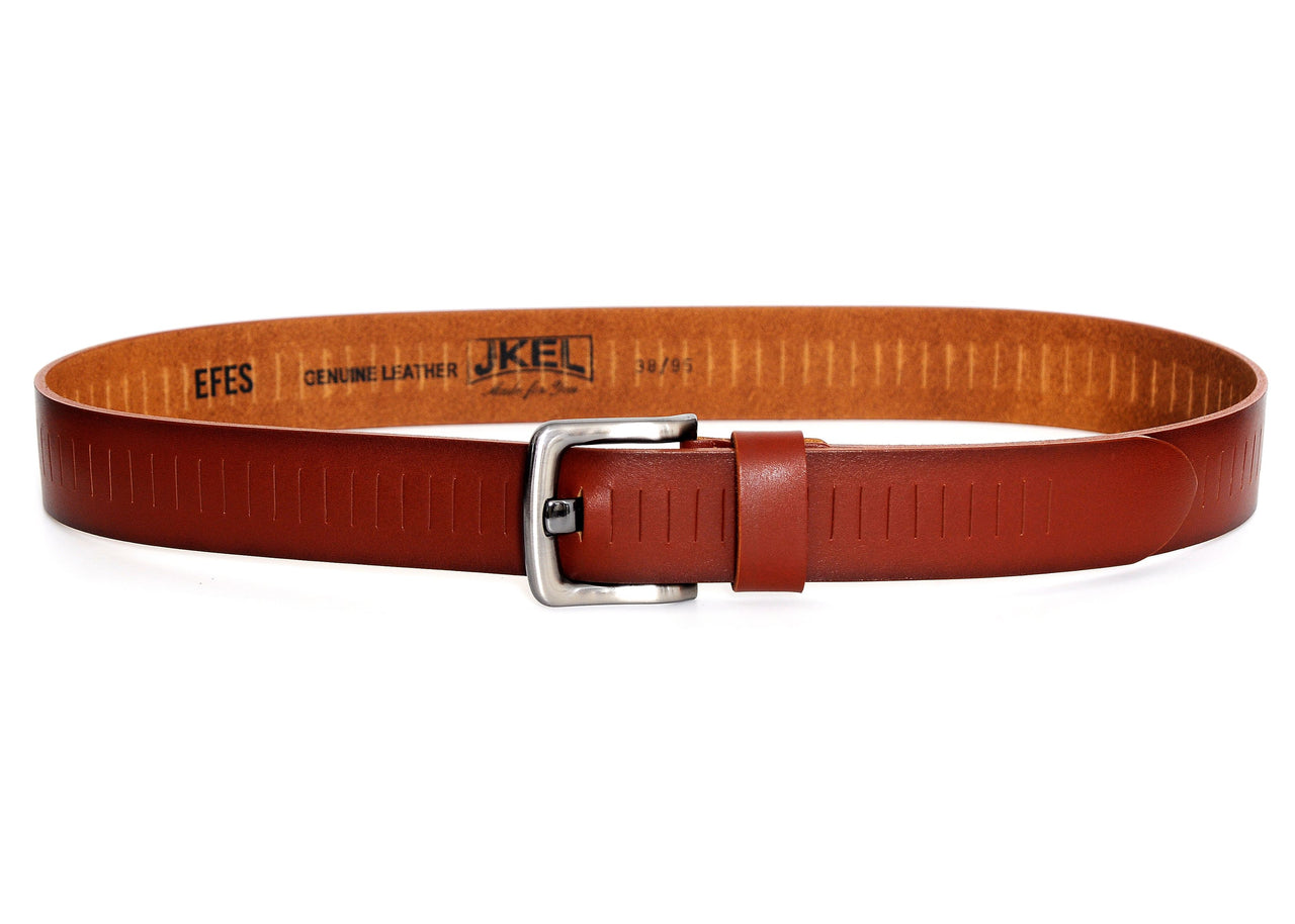 Jkel - Efes Tan Leather Men Belt -