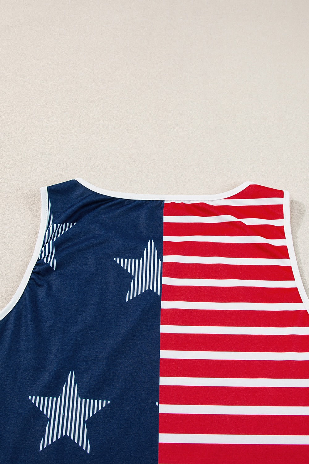 US Flag Round Neck Tank - T - 1 COLOR -