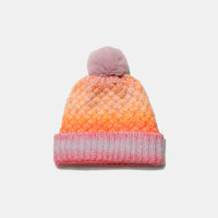 Thumbnail for Gradient Knit Hat with Pompom - T - 6 COLORS -