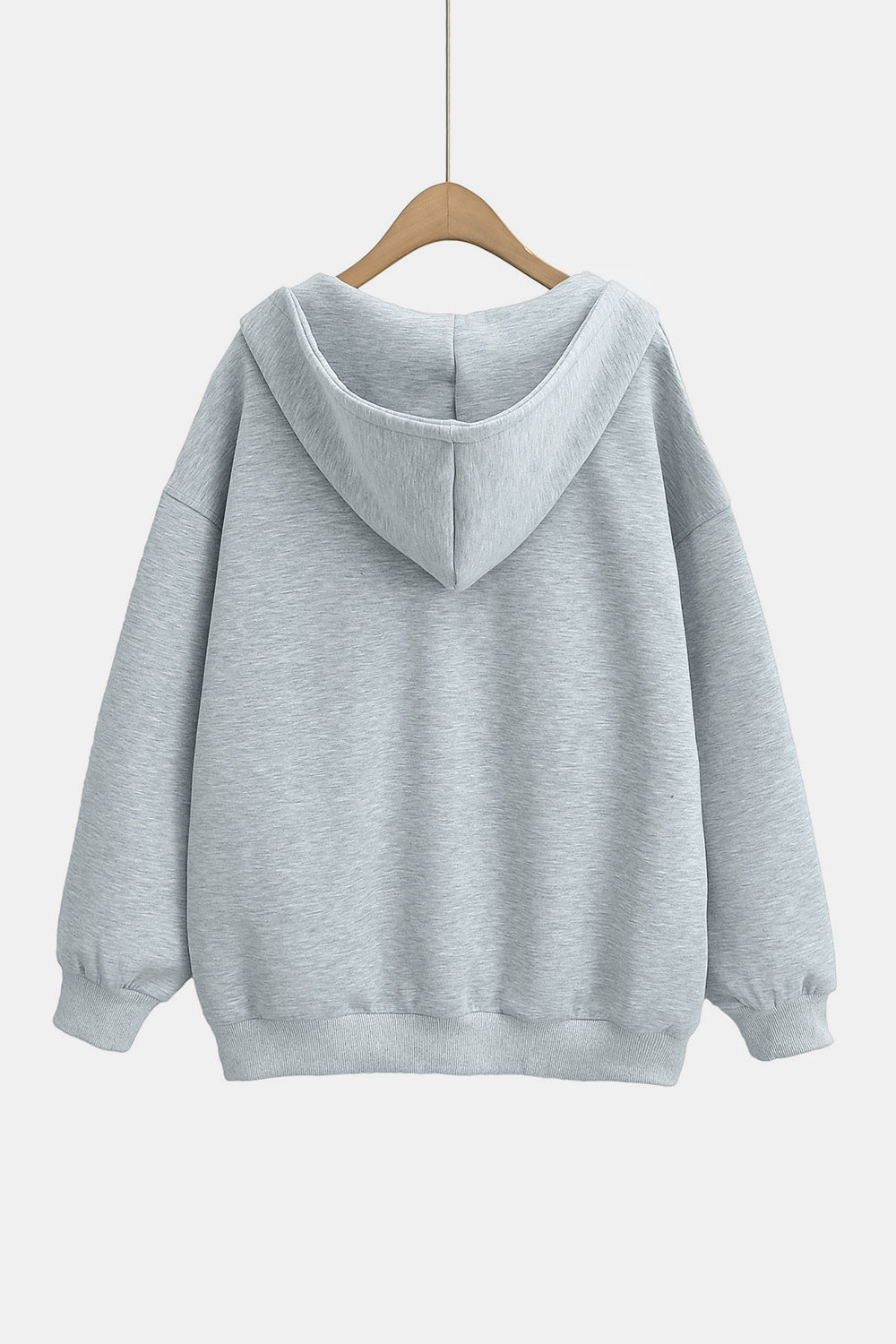 Basic Bae Kangaroo Pocket Long Sleeve Hoodie - T - 6 COLORS -