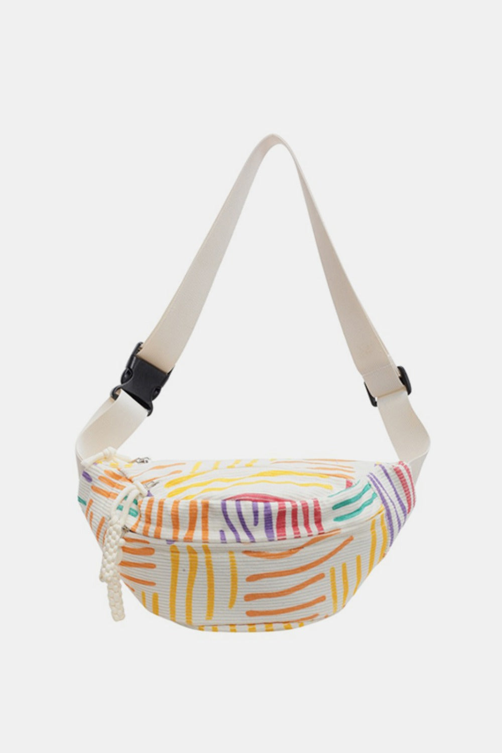 Printed Adjustable Strap Sling Bag - T - 3 COLORS/DESIGNS -