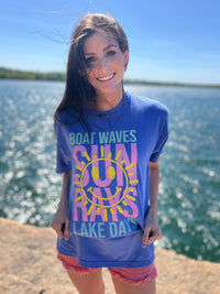 Thumbnail for ASK - Boat Waves Sun Rays Lake Days Tee - 1 COLOR -