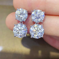 Thumbnail for 10 Carat Moissanite 925 Sterling Silver Earrings