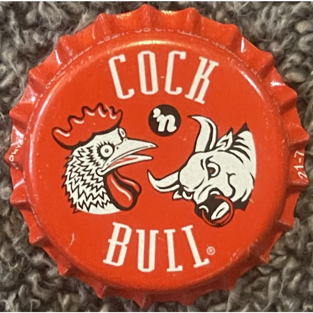 Vintage 1970s Cock N Bull Soda Bottle Cap, Incredible Collectible!