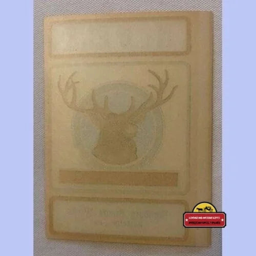 Antique Vintage 1910s - 1930s 🦌 Elk Broom Label, Unique Americana!