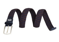 Thumbnail for Jkel - Manarola Brown Blue Plaited Men Stretch Belt -