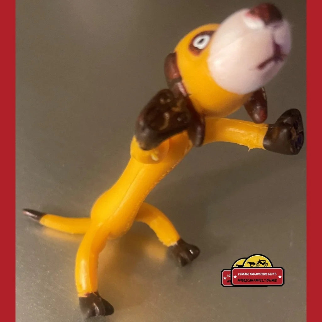 Vintage Bendable Poseable Dog Toy Figure, Anime Promotional Item 1978