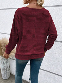 Thumbnail for Round Neck Long Sleeve Top - T - 6 COLORS -