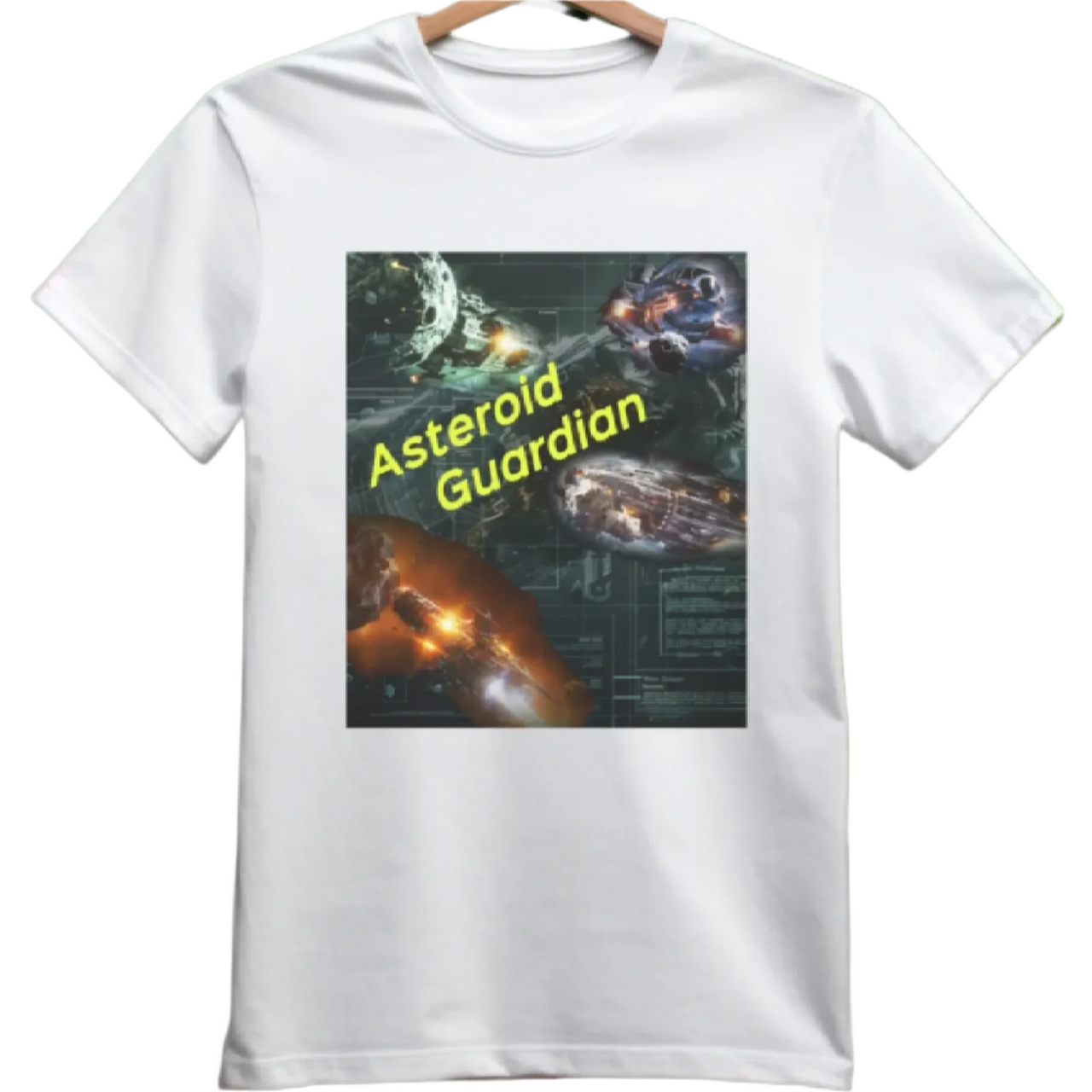 Asteroid Guardian T-Shirt, Daily Spaceship T-Shirt, Alien Tee - 2 COLORS -