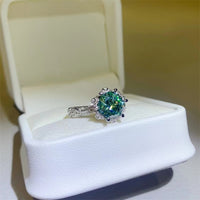 Thumbnail for 2 Carat Moissanite 925 Sterling Silver Ring