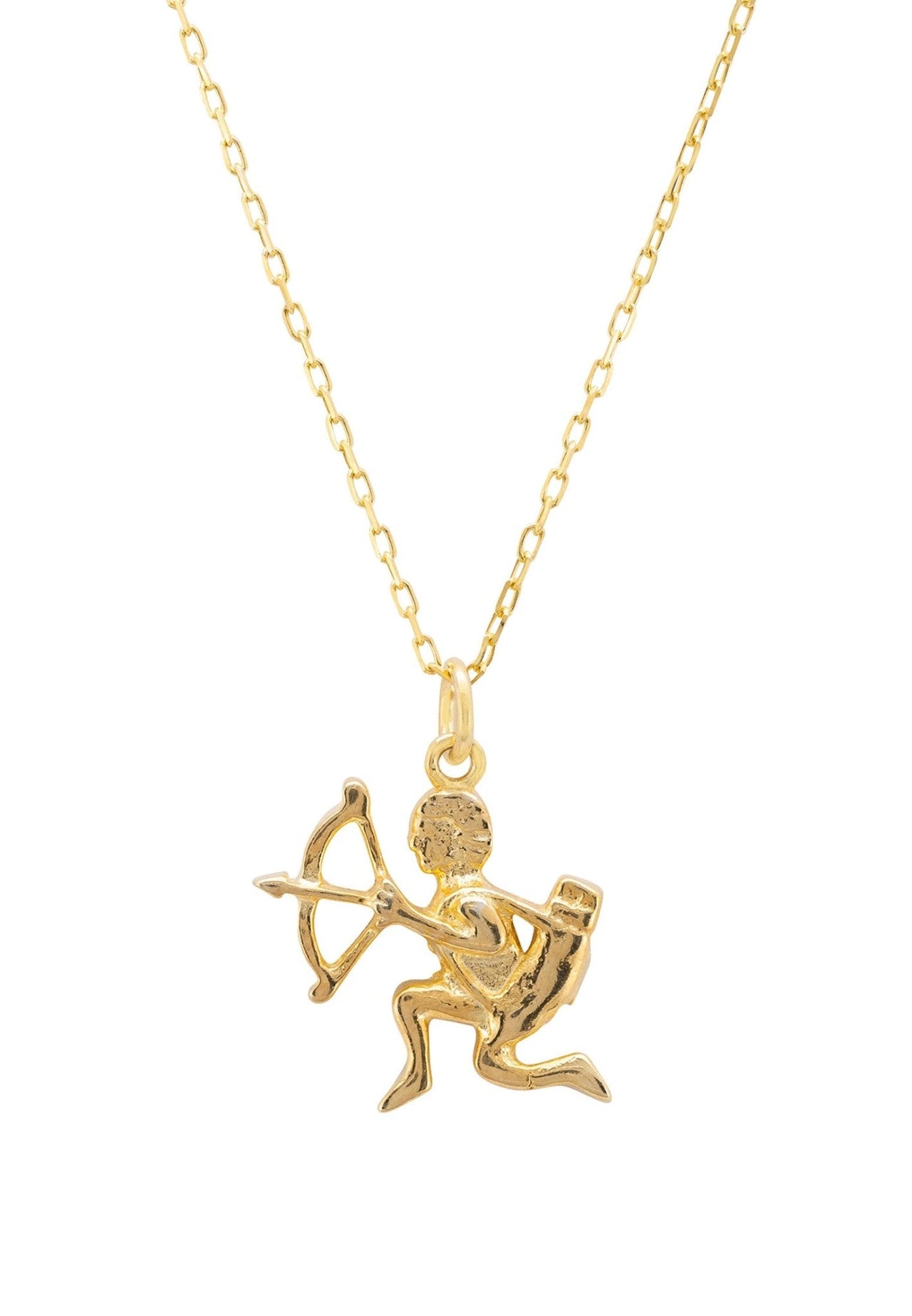 Zodiac Star Sign Necklace Gold Sagittarius -